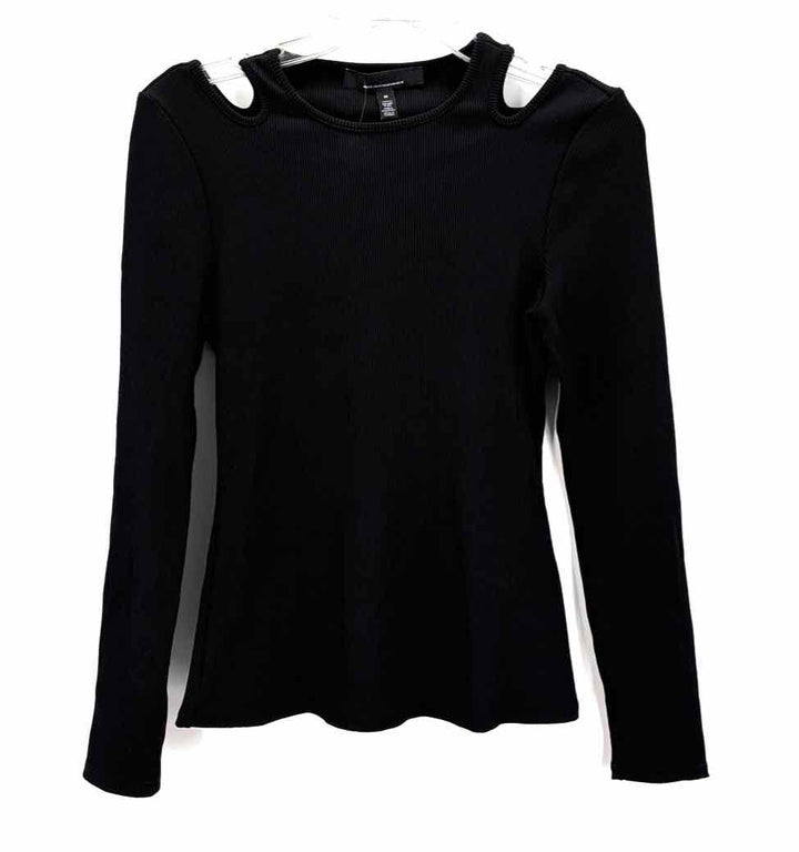 Size M White House Black Market Black Knit Shirt