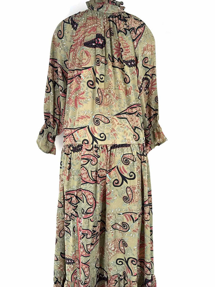 Size S PAANI Green Print Dress