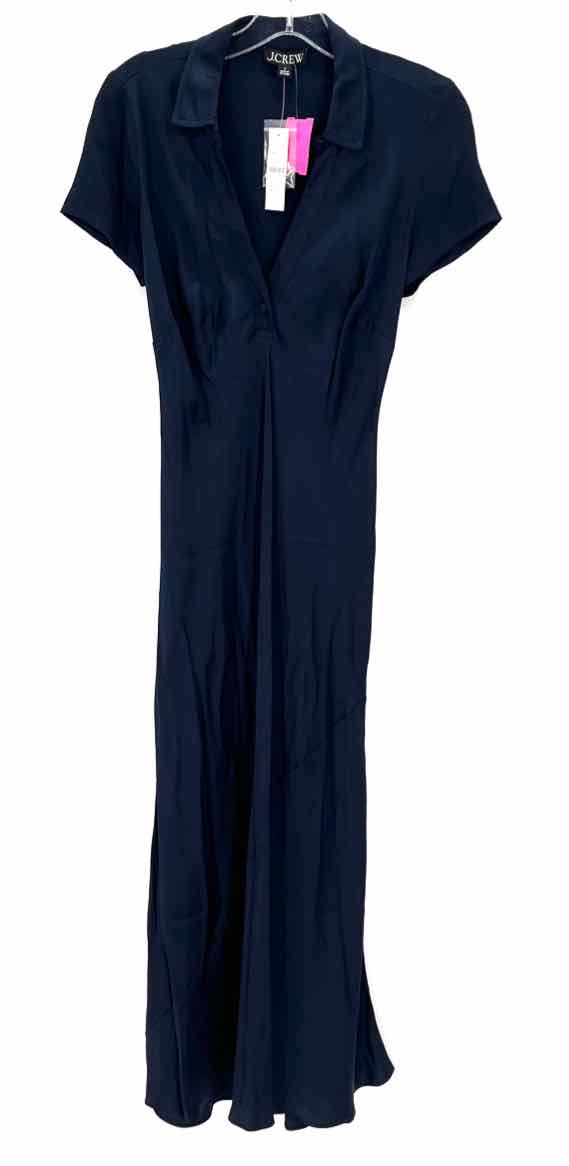 Size 2 J Crew Navy Sateen Dress