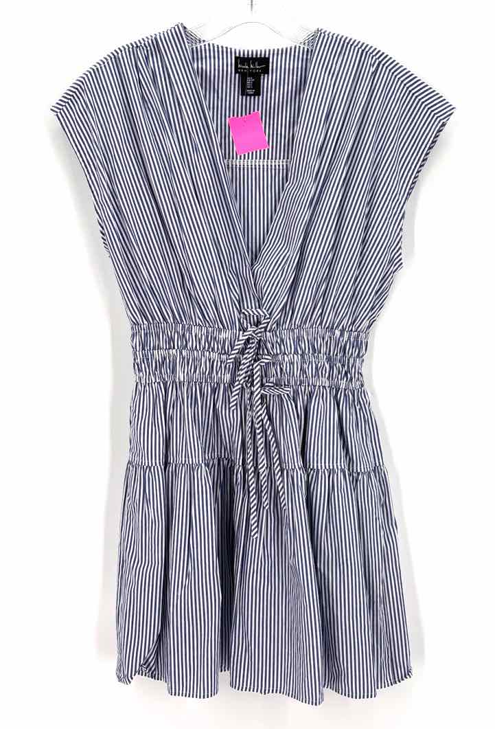 Size S NICOLE MILLER Blue Print Dress