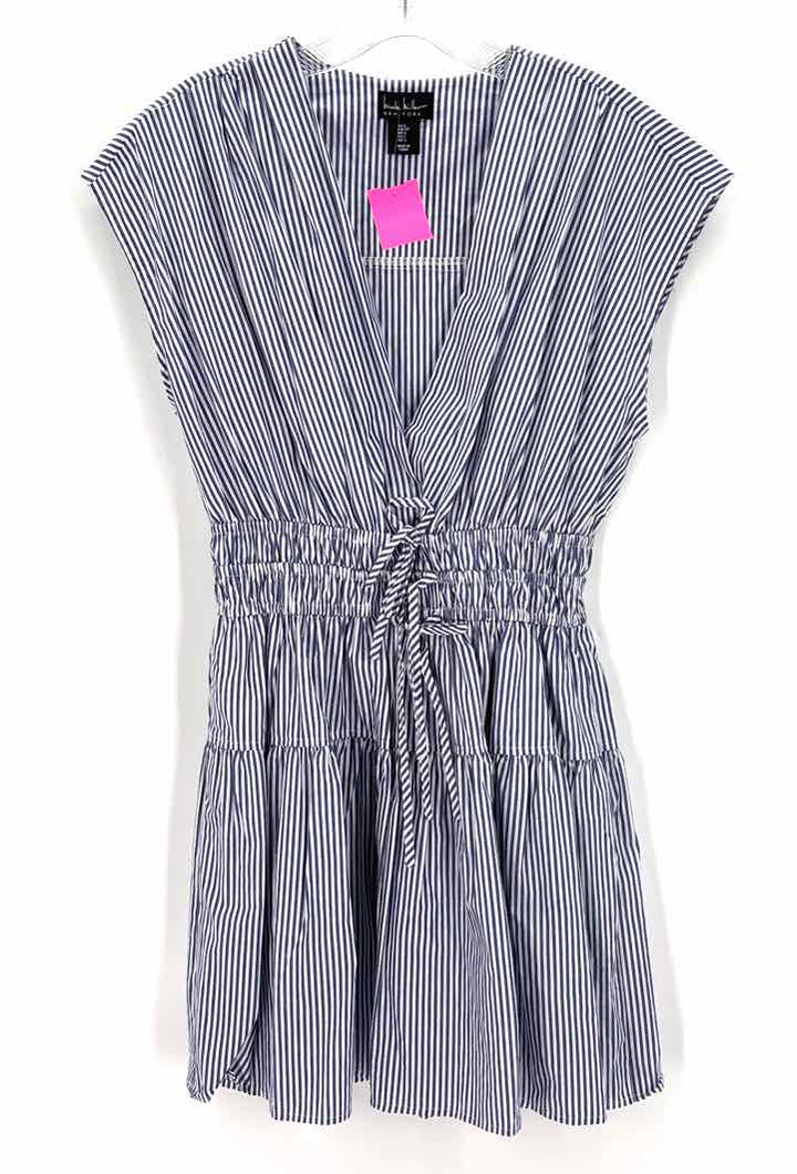 Size S NICOLE MILLER Blue Print Dress