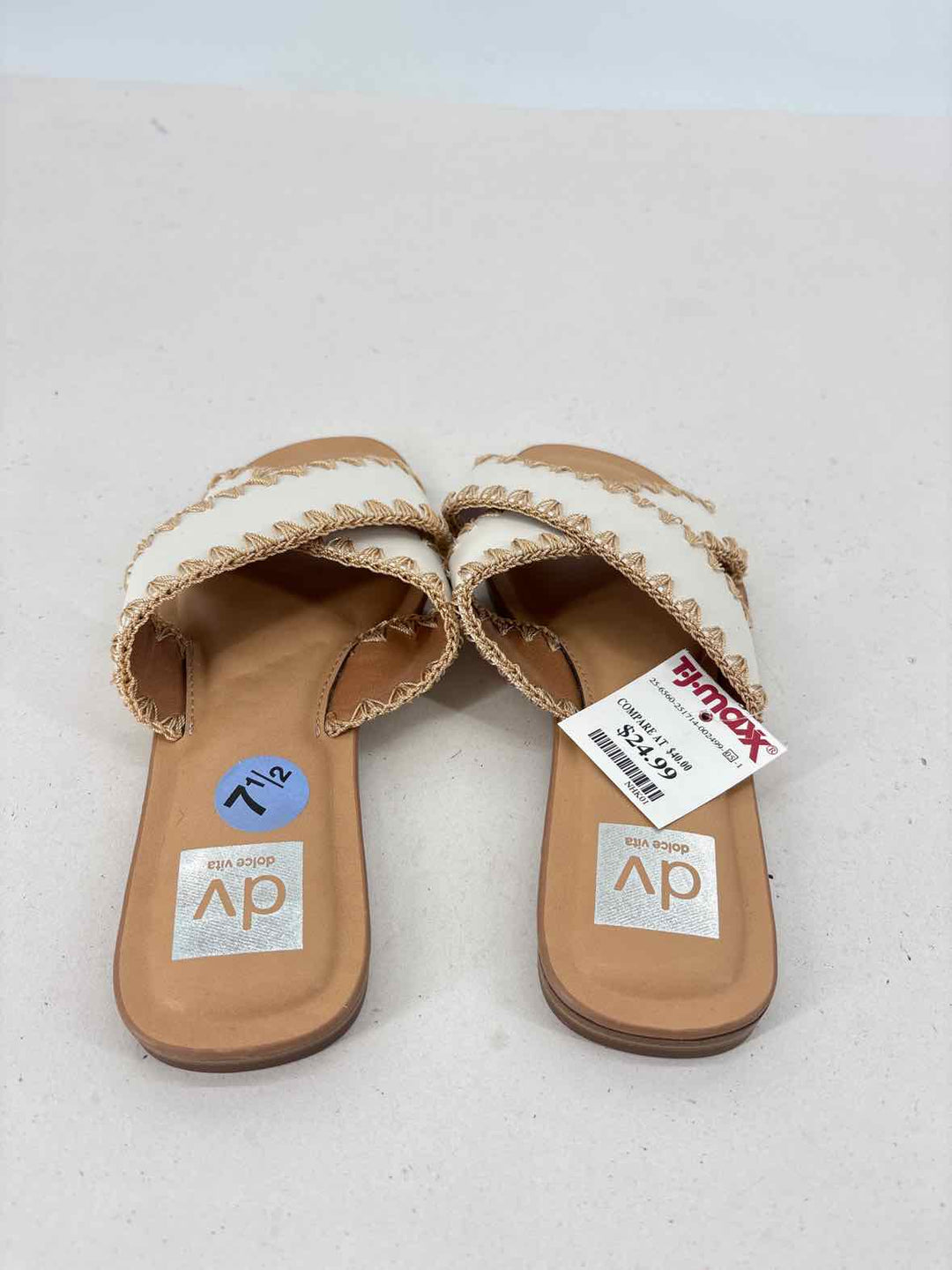 Shoe Size 7.5 Dolce Vita White Sandals