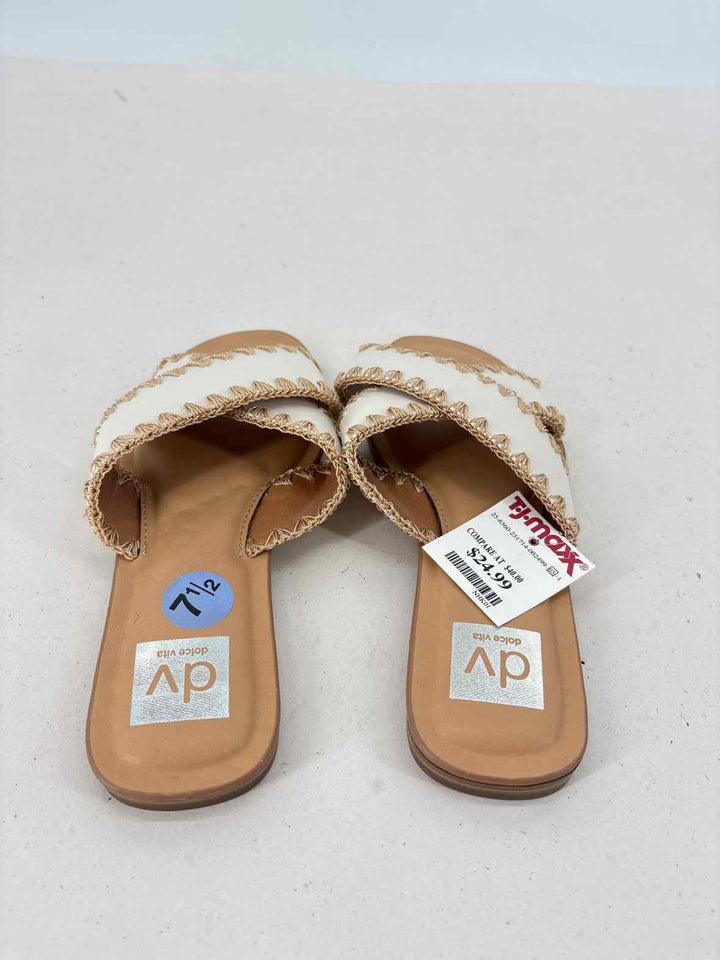 Shoe Size 7.5 Dolce Vita White Sandals