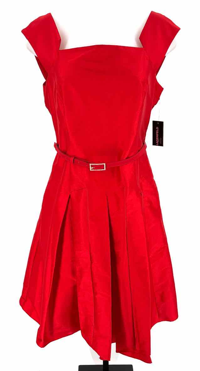 Size 10 KARL LAGERFELD Red Dress