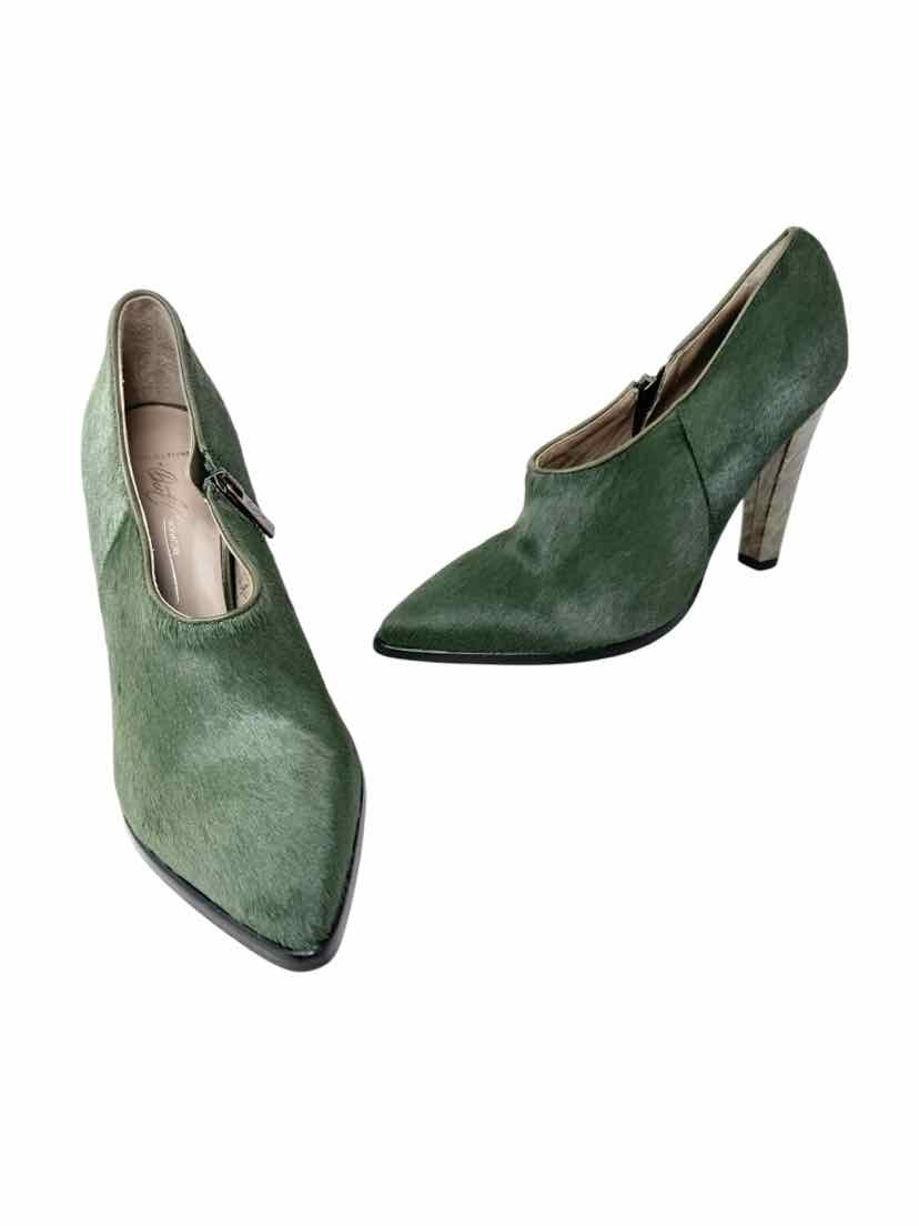Shoe Size 7 DONALD PLINER Green Calf Hair Pumps