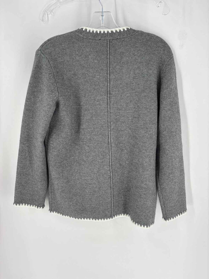 Size M Ann Taylor Gray Knit Cardigan