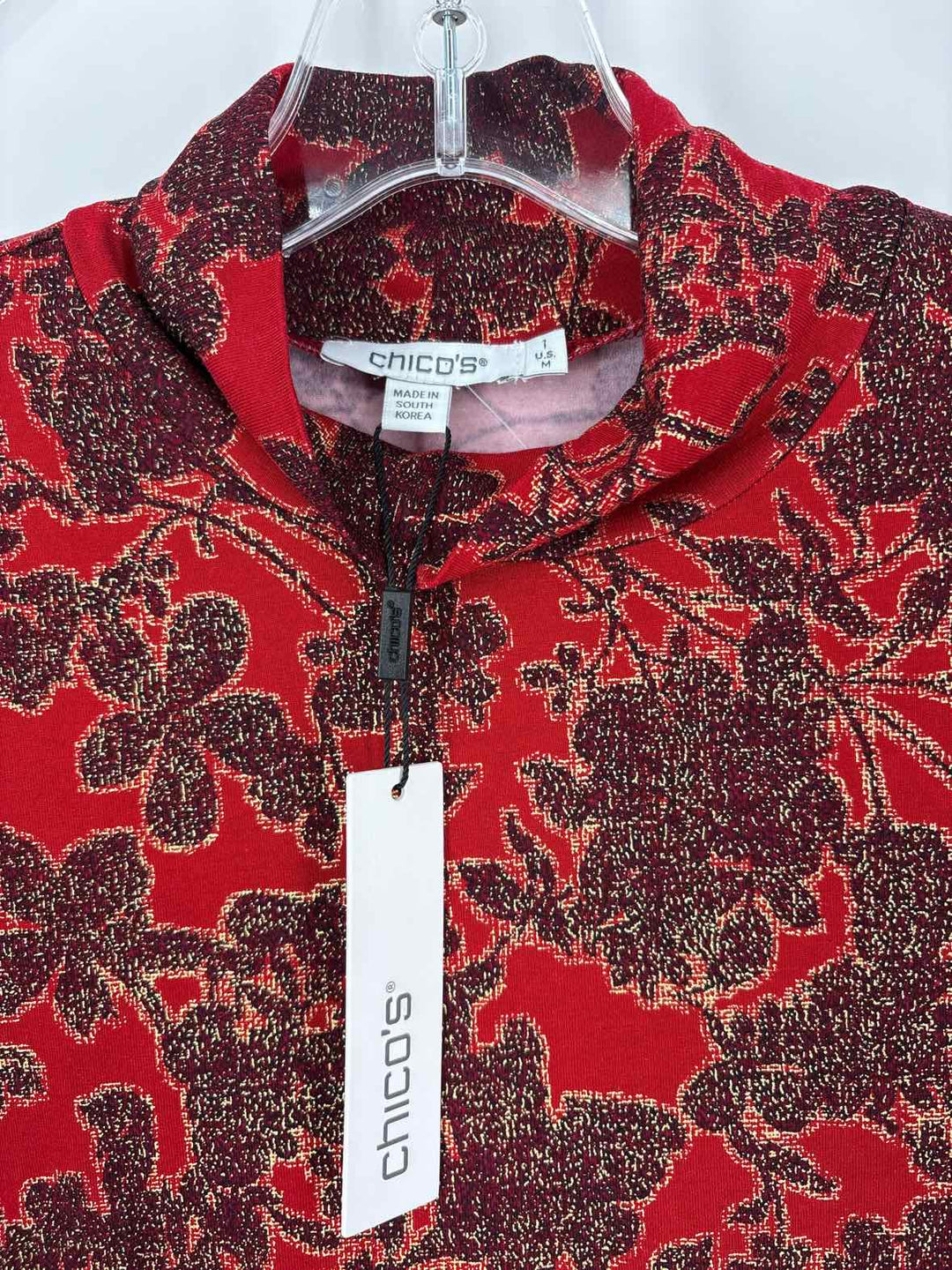Size M Chico's Red Shirt