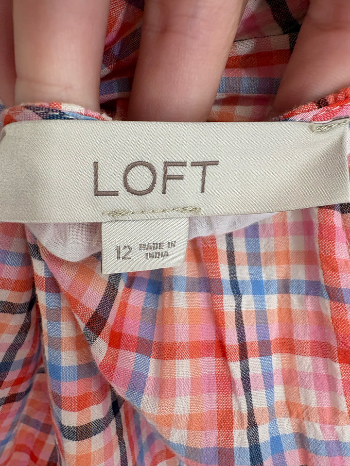 Size 12 LOFT Multi-Color Dress