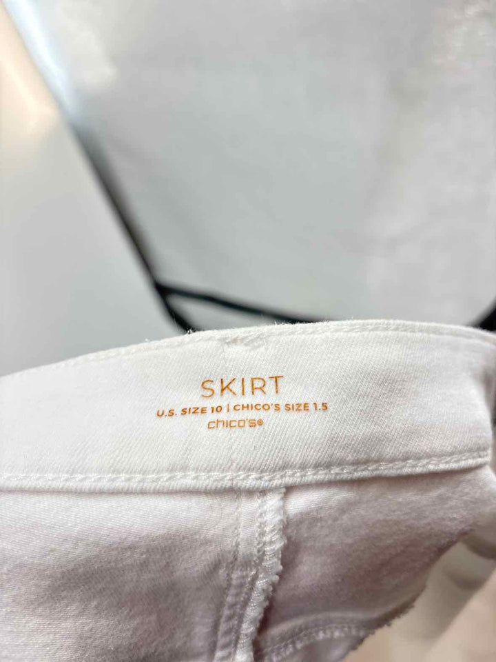 Size 10 Chico's White Skirt