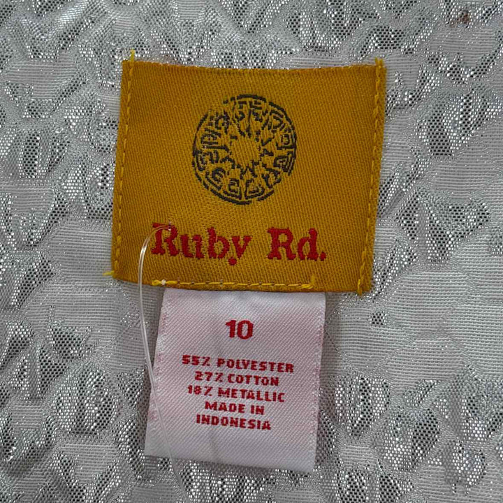 Size 10 Ruby Rd Silver Jacket
