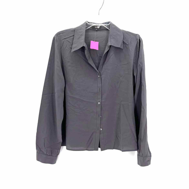 Size 10 Gray Silk Shirt