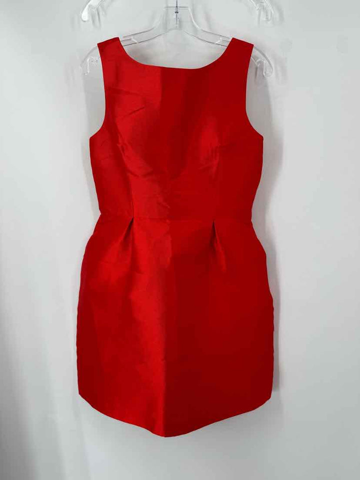 Size 10 Kate Spade Red Sateen Dress