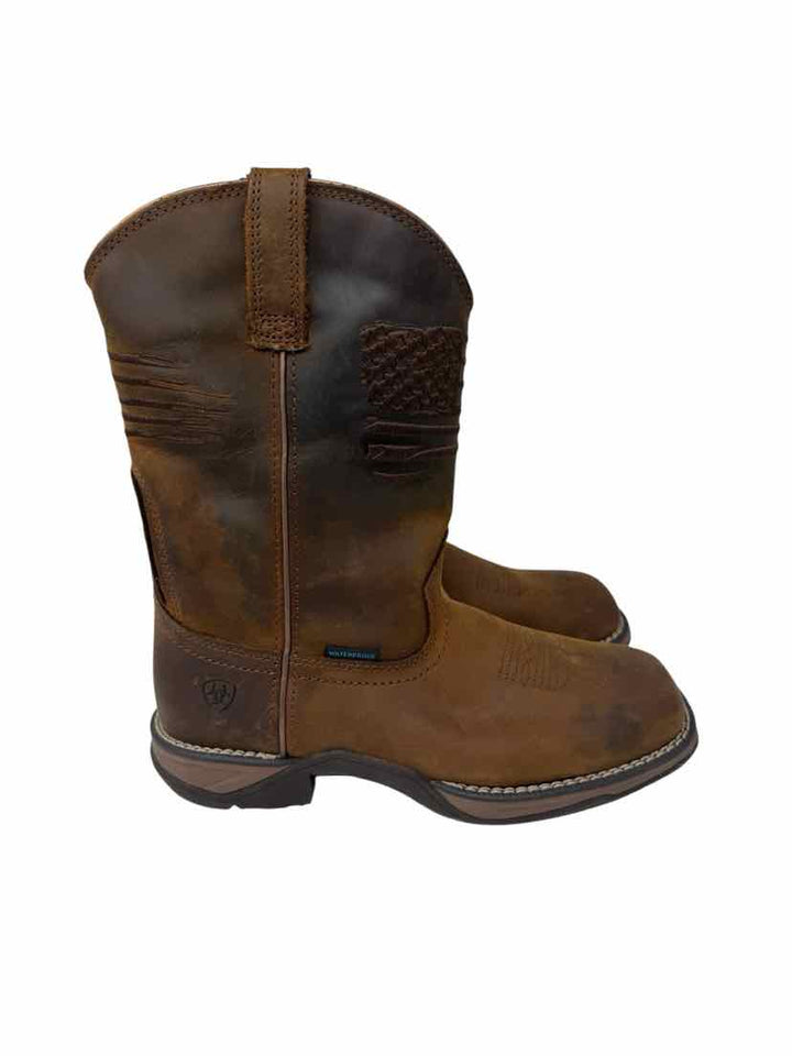 Shoe Size 8 Ariat Brown Leather Boots
