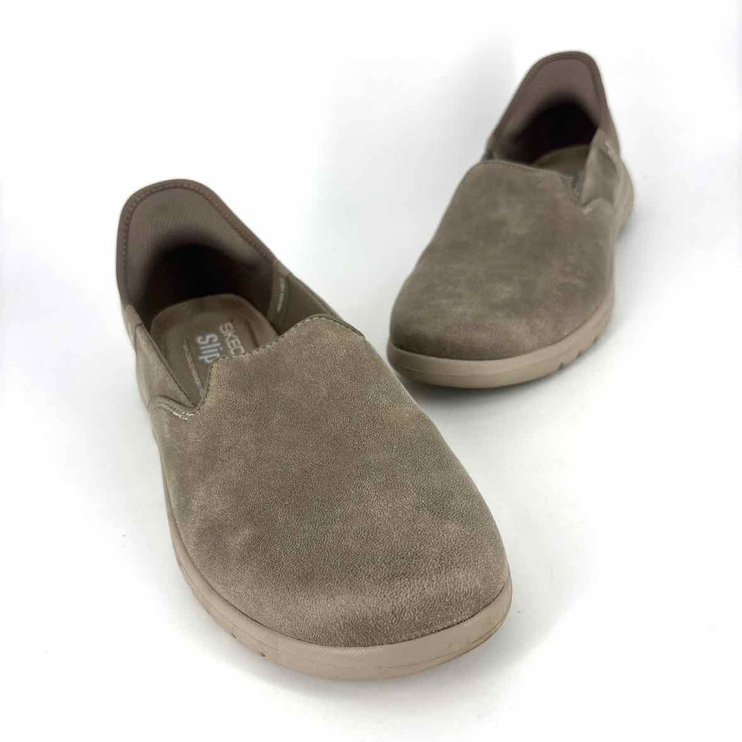 Shoe Size 8 Sketchers Tan Flats