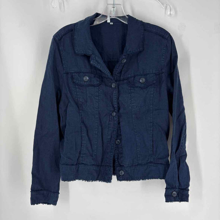 Size M Blue Linen Jacket