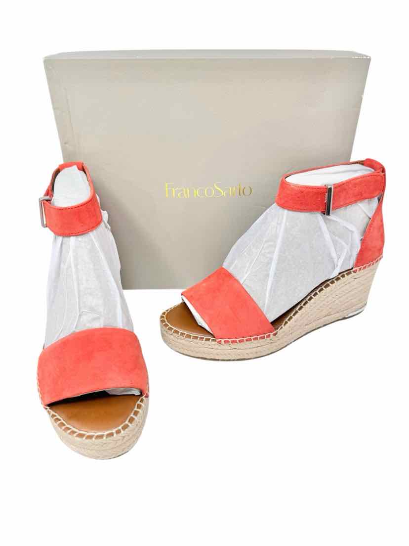 Shoe Size 9 FRANCO SARTO Orange Sandals