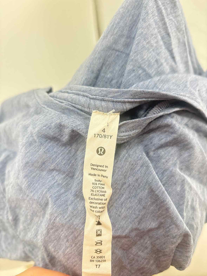 Size 4 Lululemon Blue Shirt