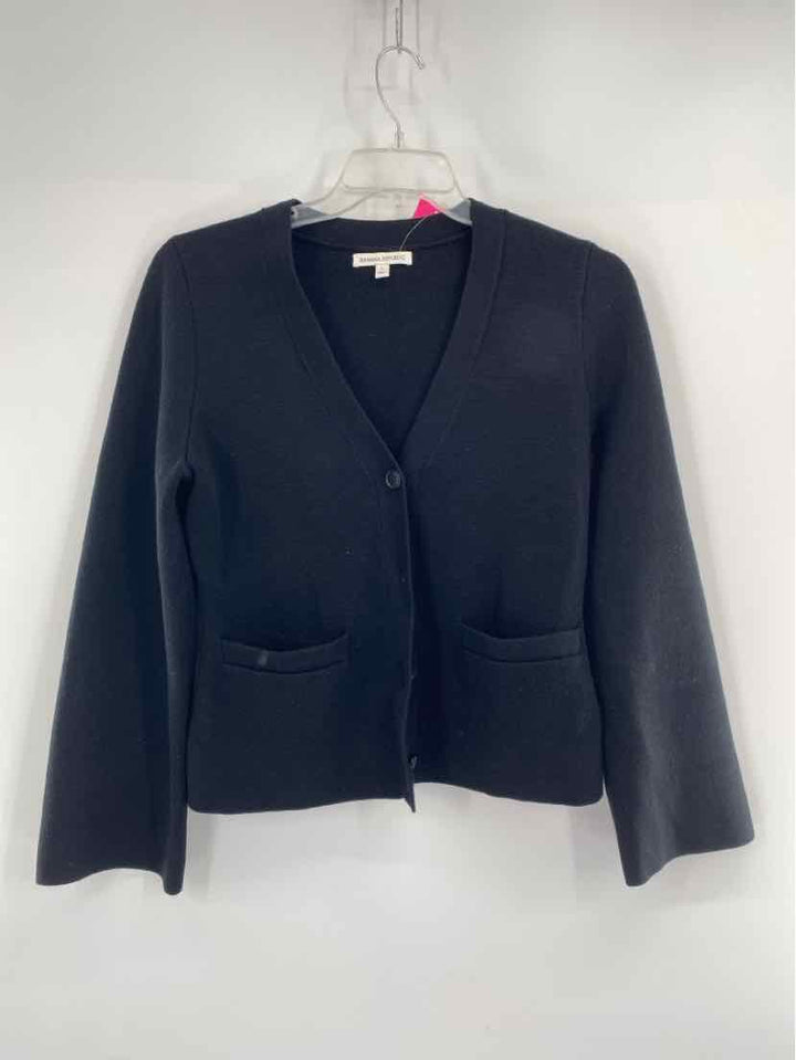 Size L Banana Republic Black Knit Cardigan