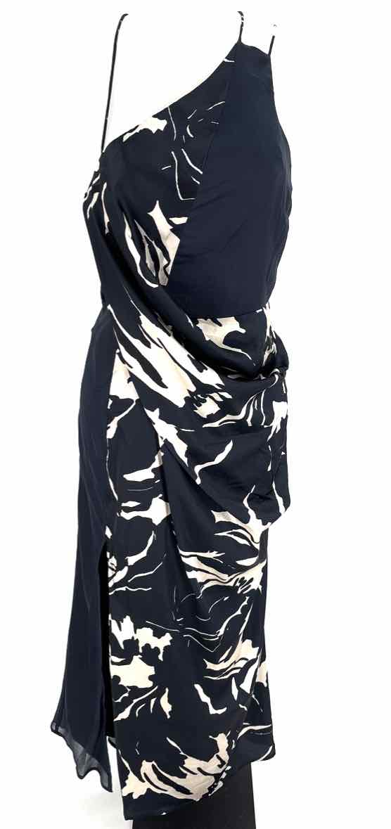 Size 6 Asos Navy Sateen Dress