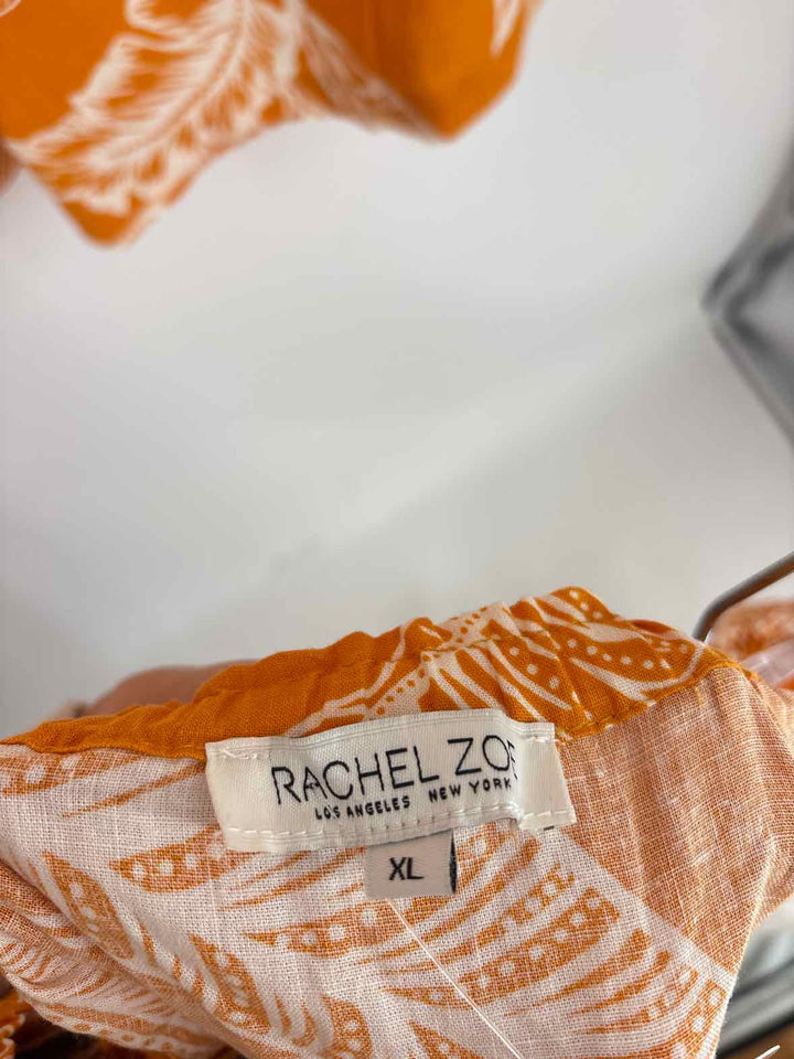 Size XL RACHEL ZOE ORANGE PRINT 2 PC Dress