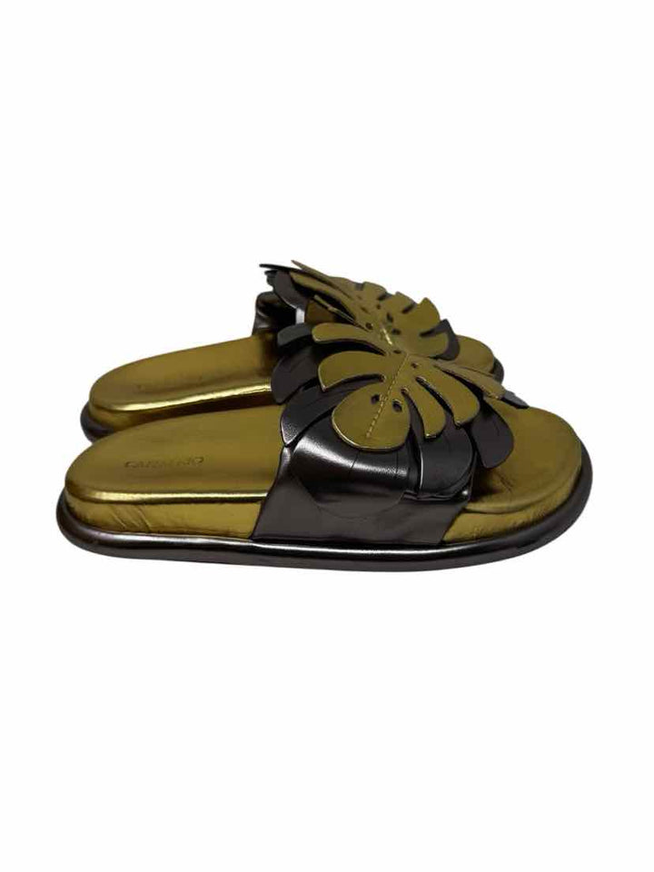 Shoe Size 9 FARM RIO Gold Leather Sandals