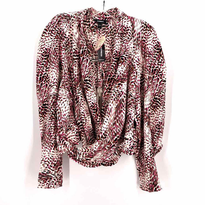 Size L EXPRESS Multi-Color Shirt
