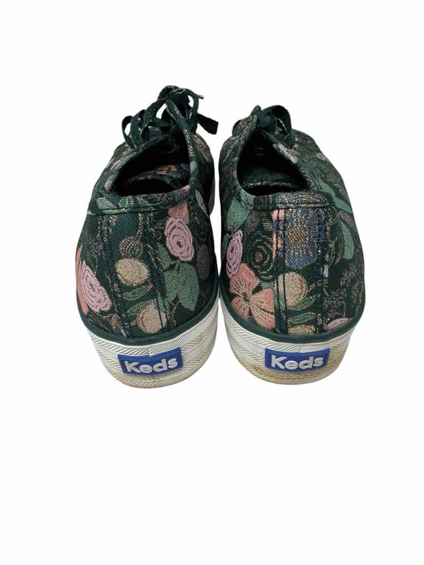 Shoe Size 9 Keds Green Print Sneakers