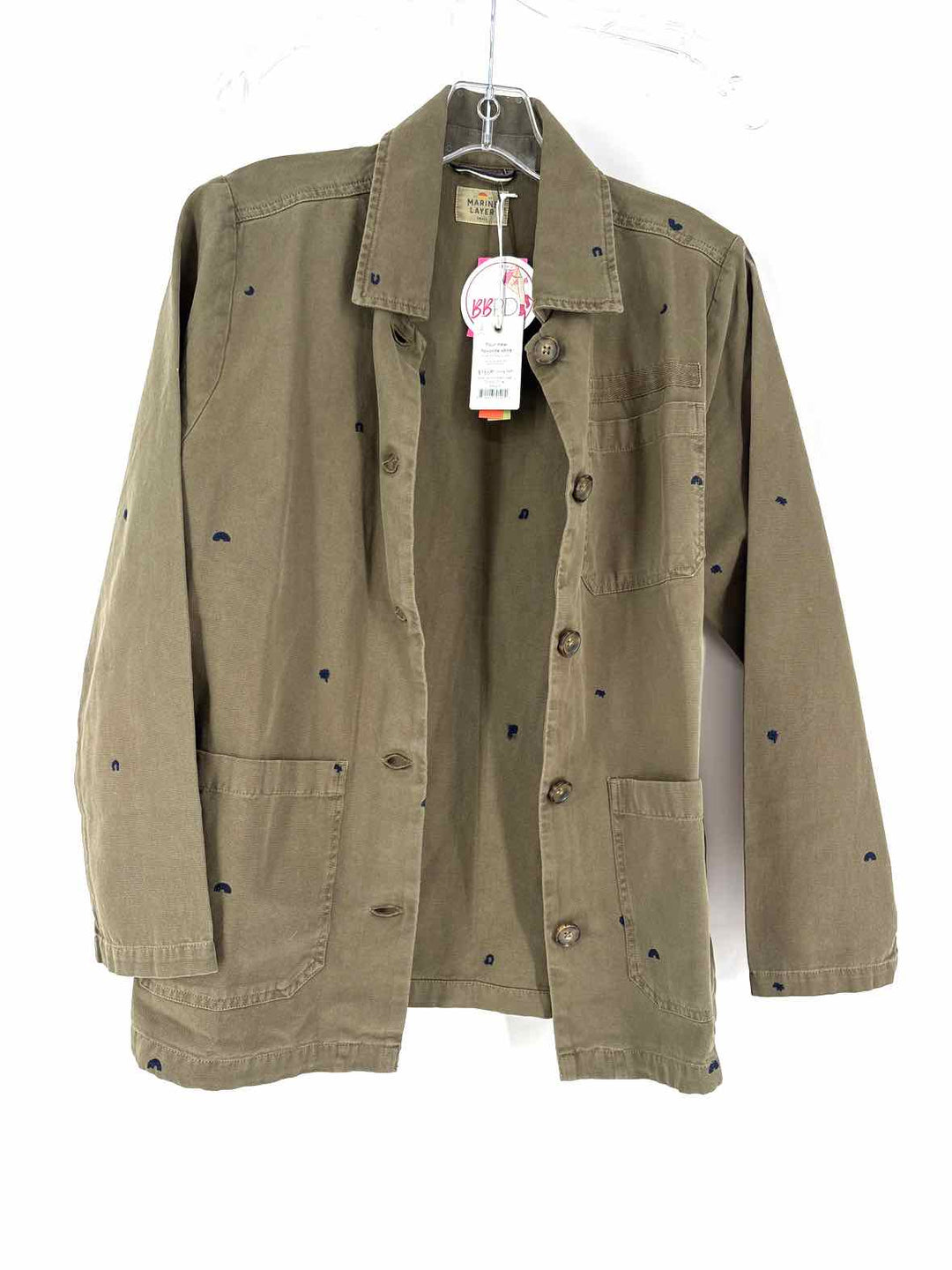 Size S MARINE LAYER Olive Jacket