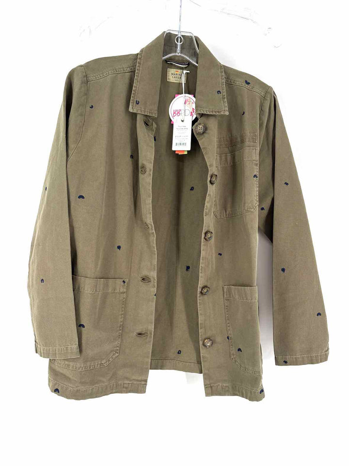 Size S MARINE LAYER Olive Jacket