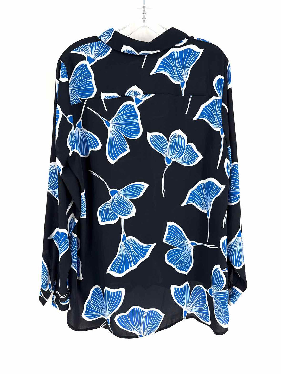 Size L CABI Black Print Shirt