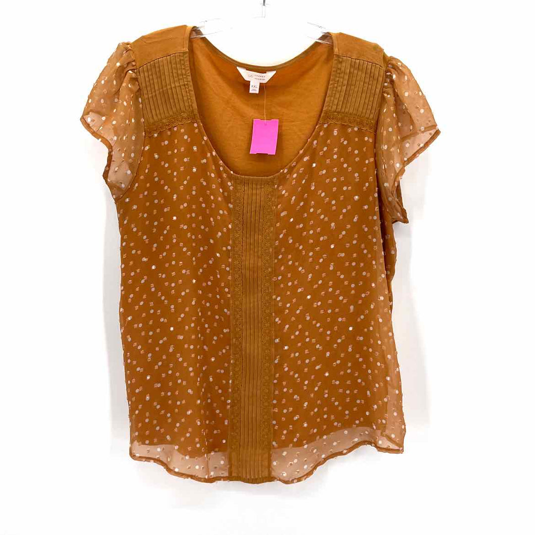 Size XXL LAUREN CONRAD Orange Shirt