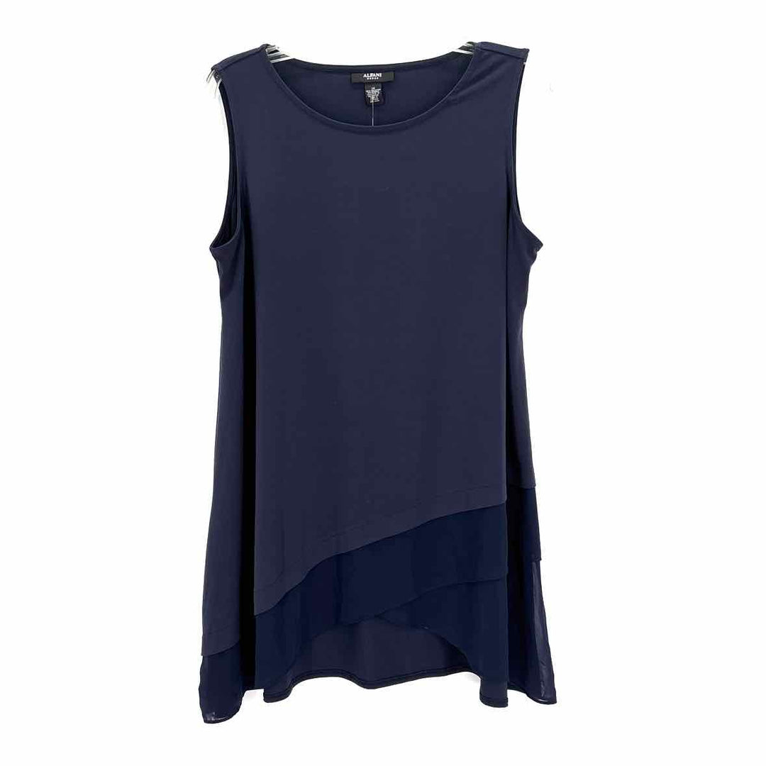 Size 1X ALFANI Navy Shirt
