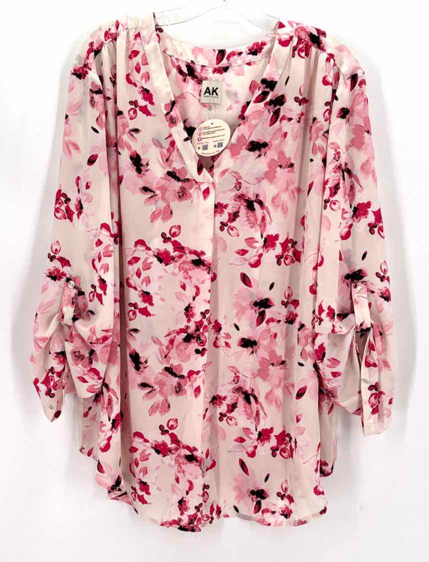 Size 3X Anne Klein Multi-Color Shirt