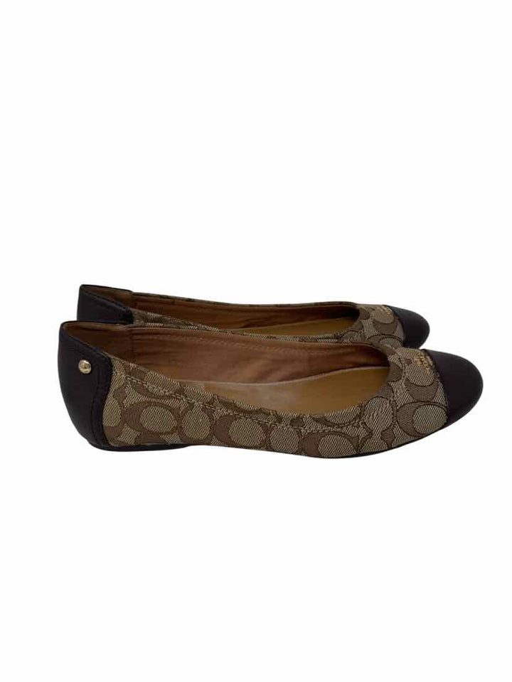 Shoe Size 38 Coach Brown Flats
