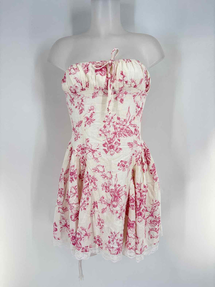 Size M PINK PRINT Dress