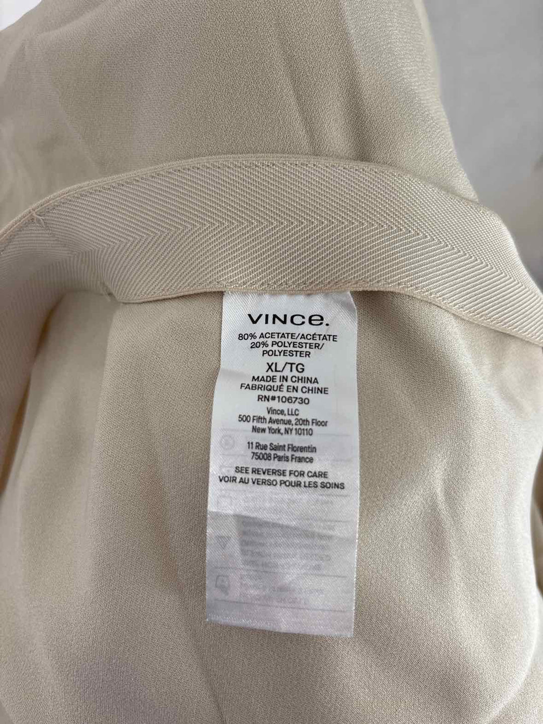 Size XL VINCE Tan Pants