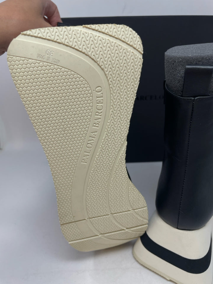 Shoe Size 39 Black Leather Boots