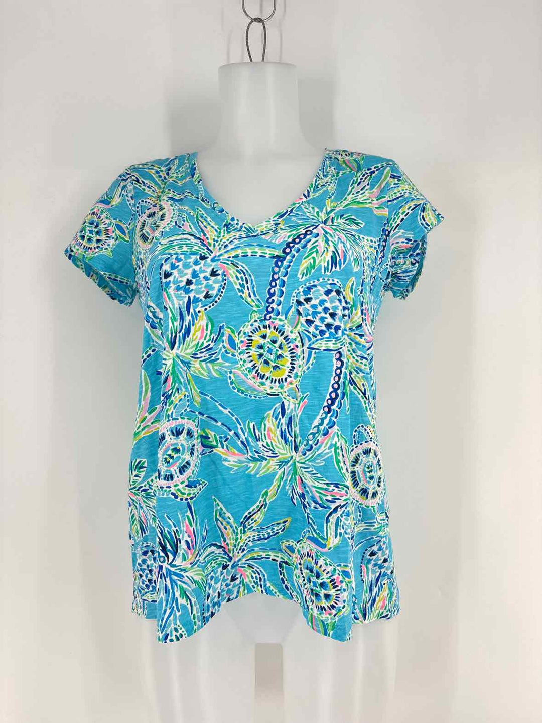 Size S Lilly Pulitzer Blue Print Shirt