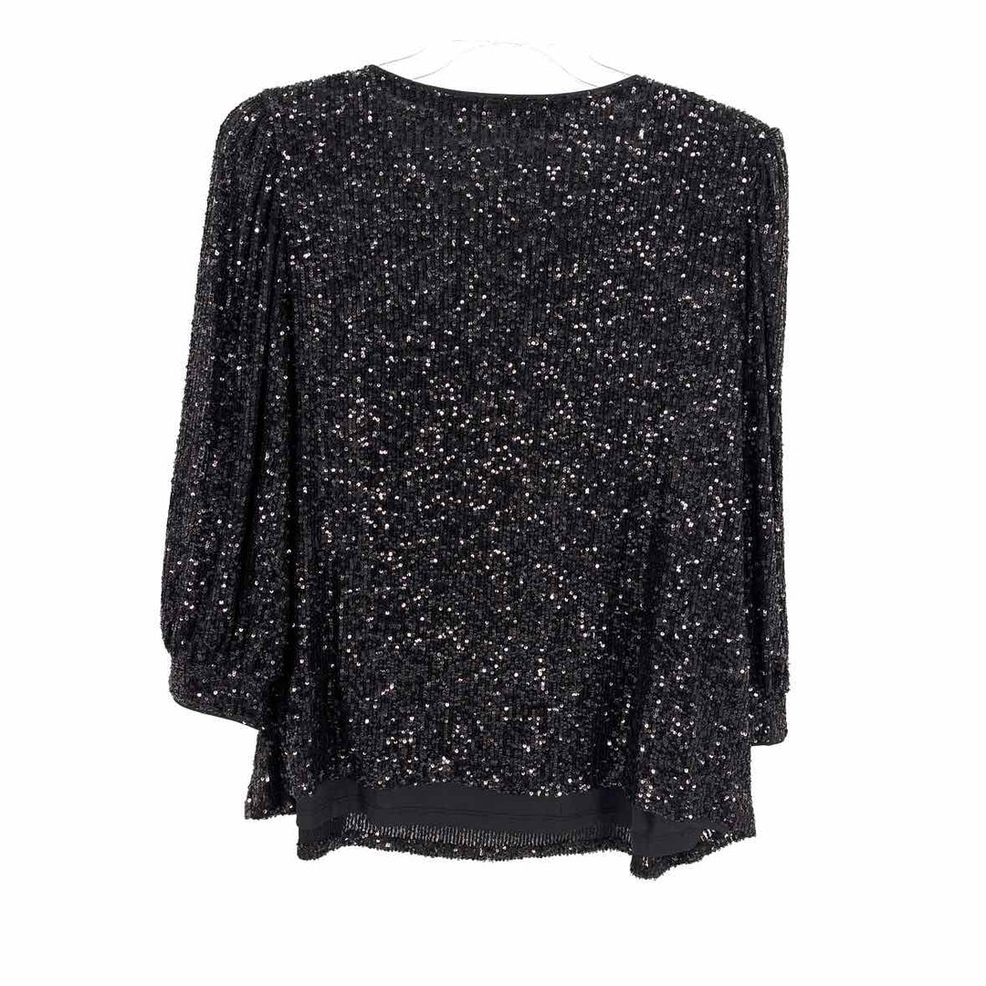 Size 2X CABLE & GAUGE Black Sweater