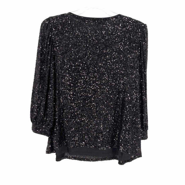Size 2X CABLE & GAUGE Black Sweater