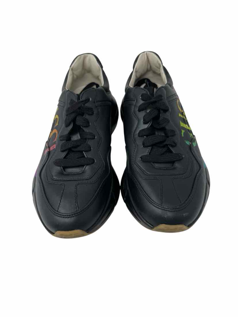 Shoe Size 36 Gucci Black Leather Luxury - Sneakers