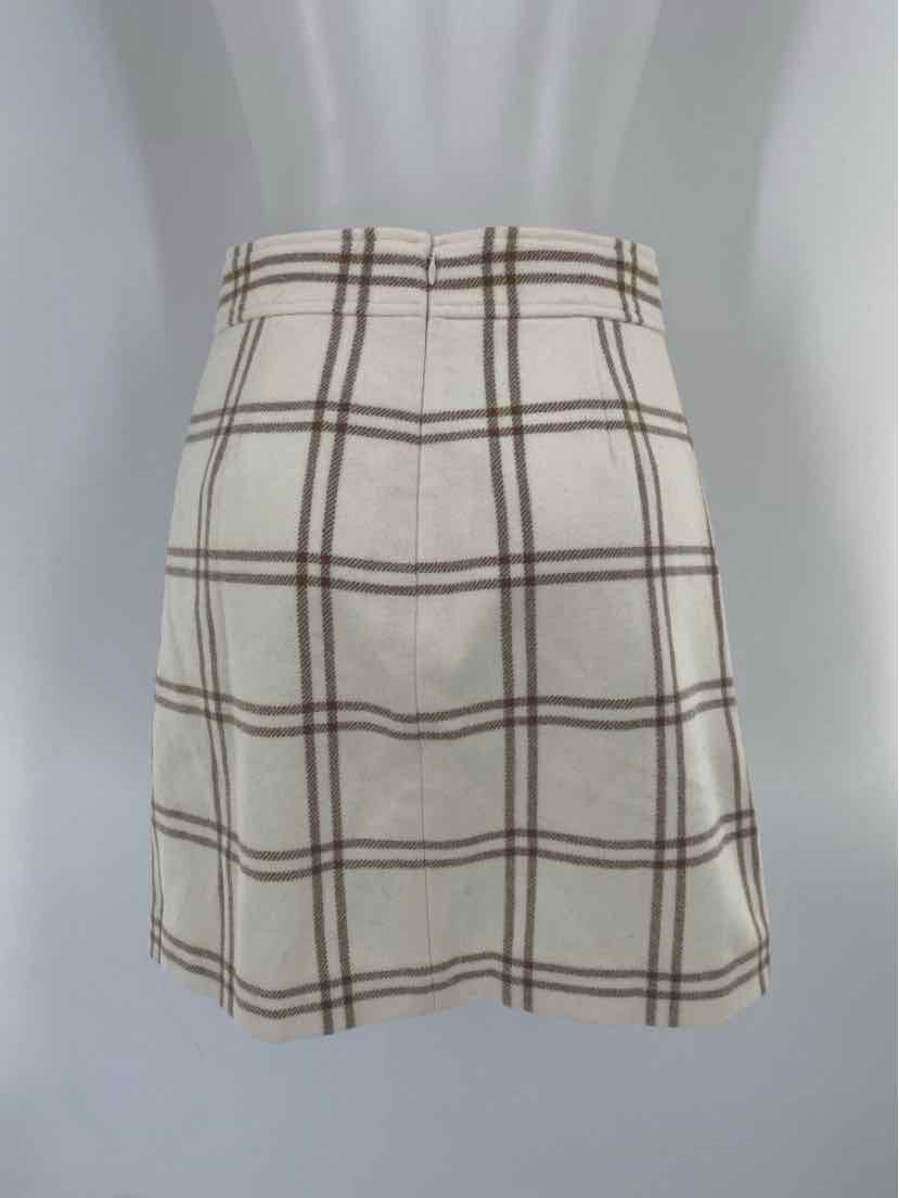 Size 0 J Crew Cream Skirt