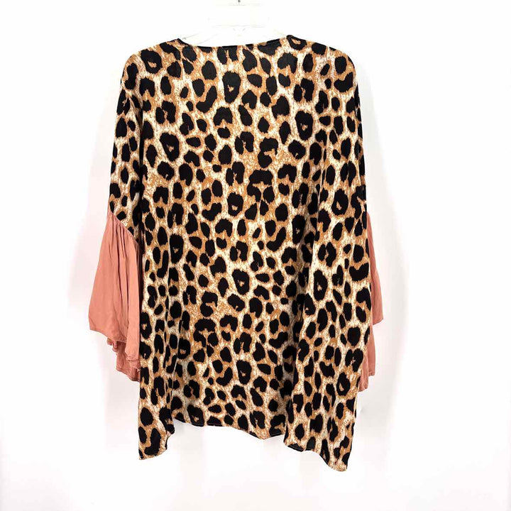 Size One Size Tan Rayon Shirt