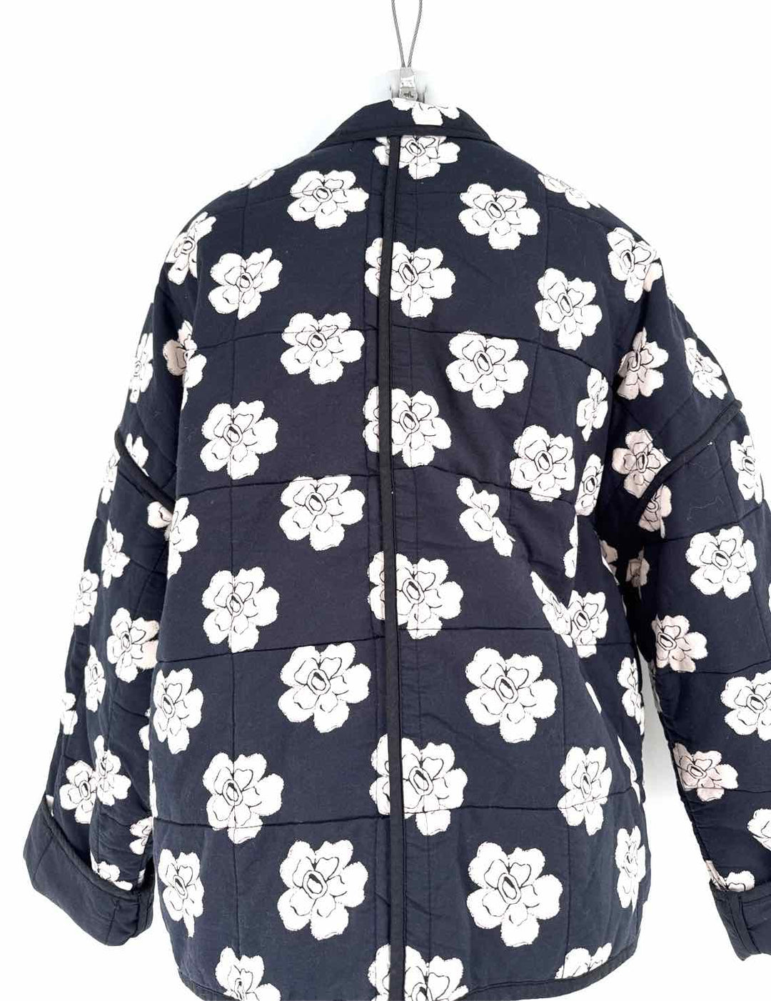 Size L FREE PEOPLE Navy Print Jacket