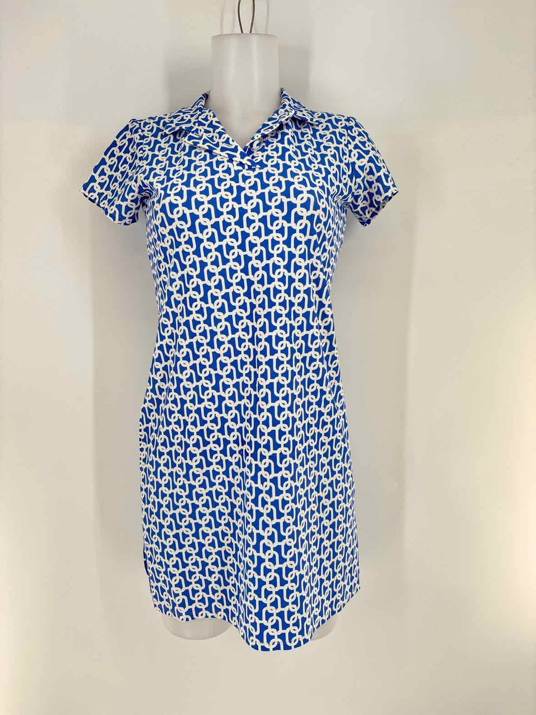 Size XS Blue Print Dress