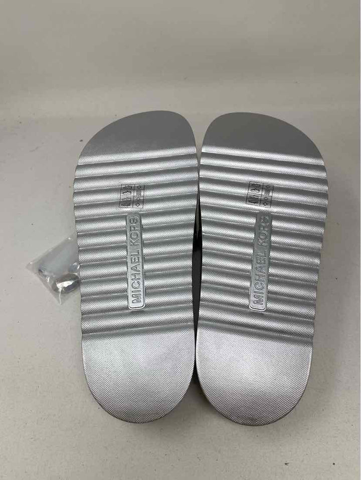 Shoe Size 9 Michael Kors Silver Sandals