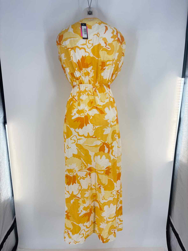 Size S Yellow Print Dress