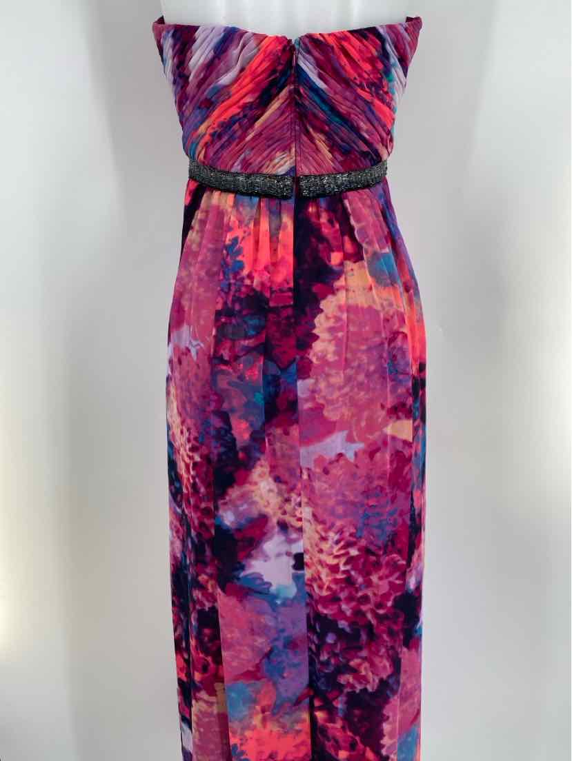 Size 10 Calvin Klein Purple Print PROM