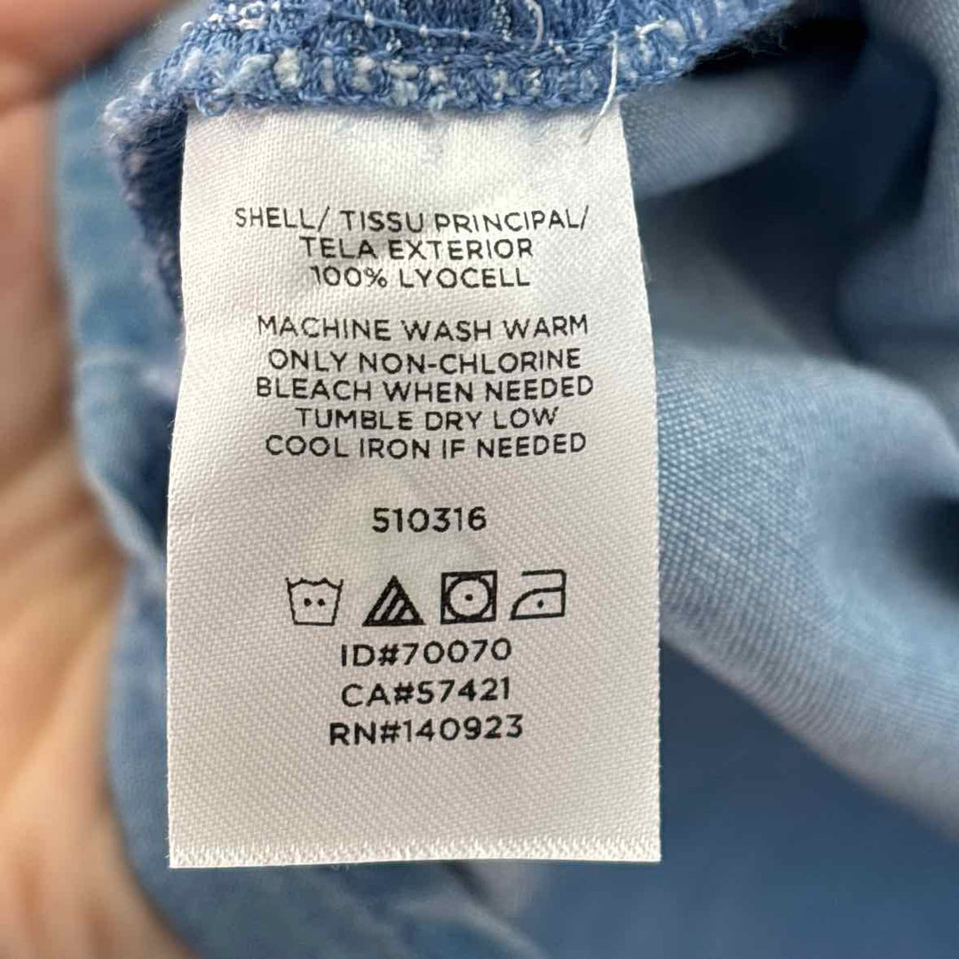 Size M LOFT Blue Chambray Dress