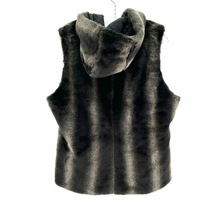 Size XL Black Faux Fur Vest